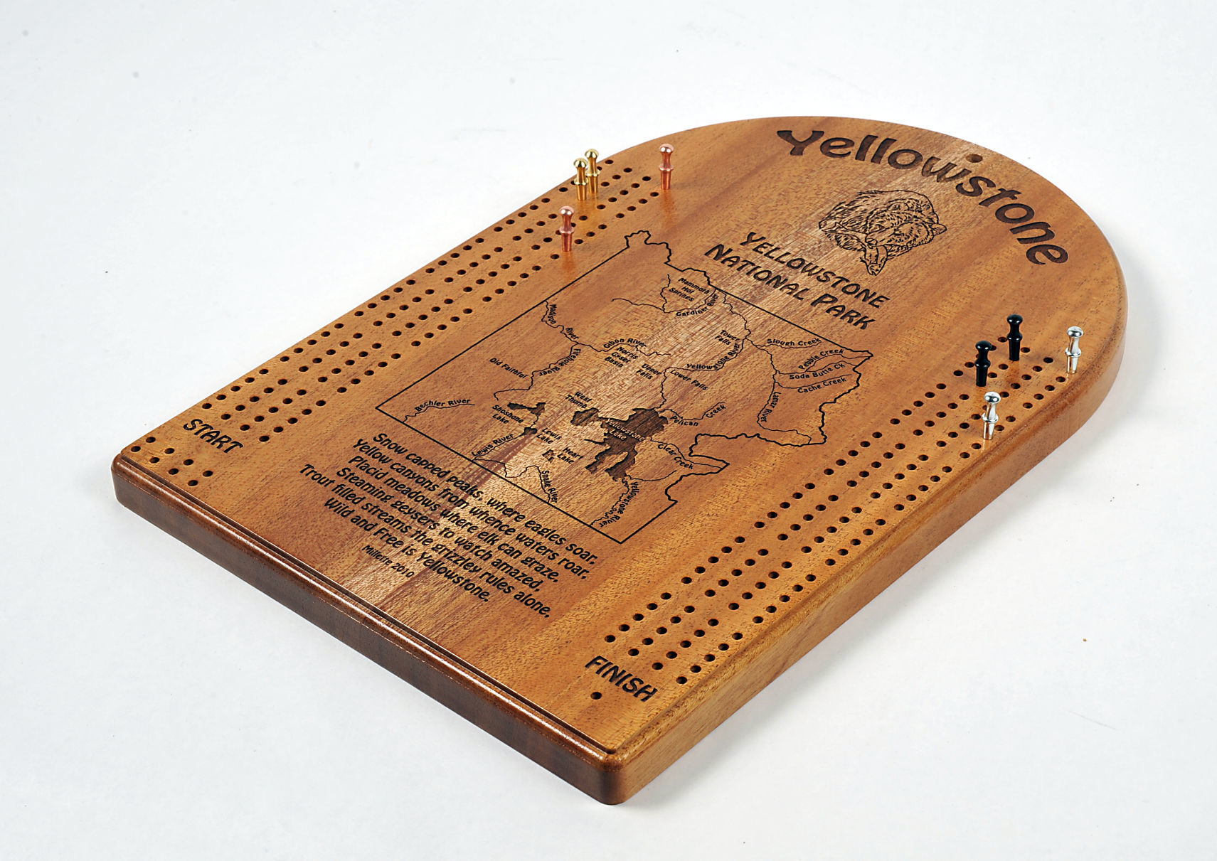 Stonefly Studio cribbage board